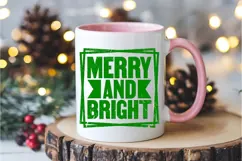 Merry and Bright Svg, Christmas Svg, Xmas Svg Product Image 2