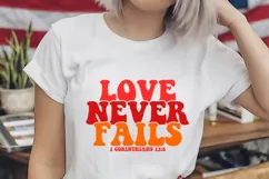 Love Never Fails Svg, Love Svg, Bible Svg Product Image 2