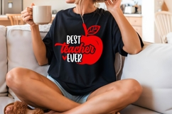 Best Teacher Ever Svg, Teacher Quotes Svg Product Image 2
