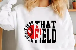 my heart is on that field Svg, Basketball Game Day Svg Product Image 1