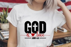 God is Love Svg, Love Svg, Bible Svg Product Image 2
