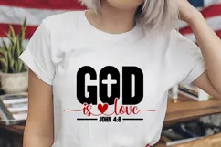 God is Love Svg, Love Svg, Bible Svg Product Image 2