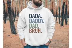 dada daddy dad Bruh Svg, Father&#039;s Day Svg Product Image 1