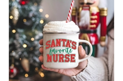 Santa&#039;s Favorite Nurse Svg, Christmas Svg, Xmas Svg Product Image 2