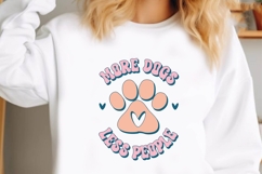 More Dogs Less People Svg, Dog Lover Svg Product Image 2