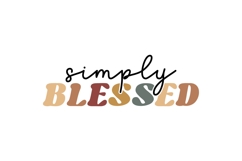 Simply Blessed Svg, Christian Svg Product Image 2