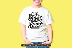 Hello second grade Svg, Back to School Svg Product Image 1
