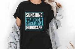 Sunshine Mixed with a Little Hurricane Svg, Funny Sarcastic Product Image 2