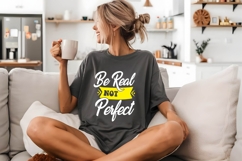 Be Real Not Perfect Svg, Funny Sarcastic Svg Product Image 2