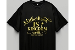 Motherhood Is Kingdom Work Svg Design Product Image 1
