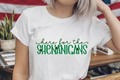 Here for the Shenanigans Svg, St. Patrick&#039;s Day Svg Product Image 1