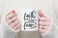 Faith Over Fear Svg, Religious Svg, Jesus God Svg Product Image 2