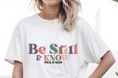 Be Still And Know Svg Design Product Image 1