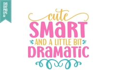 Cute Smart and a little bit Dramatic Svg, Unicorn Svg Design Product Image 2