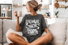 Stronger Than The Storm Svg, Religious Svg, Jesus God Svg Product Image 2