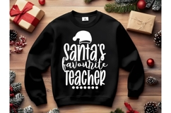 Santa&#039;s Favourite Teacher Svg, Christmas Svg, Xmas Svg Product Image 2