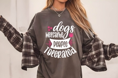 Dogs Welcome People Tolerated Svg, Dog Lover Svg Product Image 2