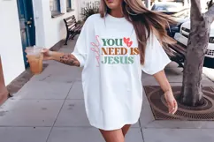 all you need is Jesus Svg, Religious Svg, Jesus God Svg Product Image 2