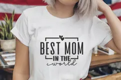 Best Mom in the World Svg, Mother's Day Svg Product Image 2