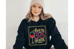 Cheers to 35 Years Svg, Birthday Svg Product Image 2