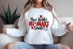 You Make My Heart Smile Svg, Valentine&#039;s Day Svg Product Image 2