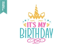 It&#039;s my Birthday Svg, Unicorn Svg Design Product Image 2
