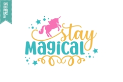 Stay Magical Svg, Unicorn Svg Design Product Image 2