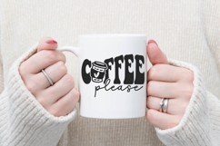 coffee please Svg, Trendy Coffee Svg Product Image 1