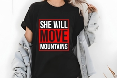 She Will Move Mountains Svg, Motivation Svg Product Image 2