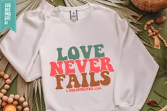 Love Never Fails Svg, Religious Svg, Jesus God Svg Product Image 1