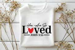 You Are So Loved Svg, Valentine's Day Svg Product Image 1