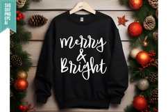 Merry and Bright Svg, Christmas Svg, Xmas Svg Product Image 3