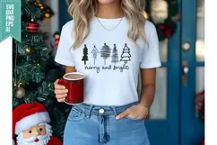 Merry and Bright Svg, Christmas Svg, Xmas Svg Product Image 1
