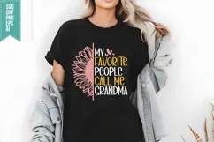 My favorite people call me Grandma Svg, Mother's Day Svg Product Image 1