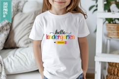 Hello Kindergarten Svg, Back to School Svg Product Image 3