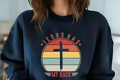 Jesus has my back Svg, Faith Svg, Jesus Svg Product Image 2