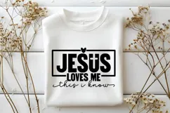 Jesus loves me this I know Svg, God Svg, Bible Svg Product Image 2