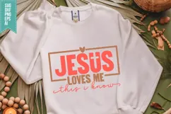 Jesus loves me this I know Svg, Religious Svg, Jesus God Svg Product Image 3