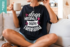 Dogs Welcome People Tolerated Svg, Dog Lover Svg Product Image 3