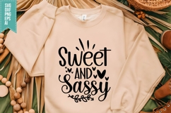 Sweet and Sassy Svg, Funny Sarcastic Svg Product Image 1