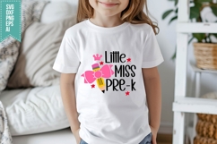 Little Miss Pre-K Svg, Back to School Svg Product Image 3