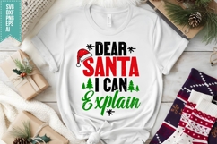 Dear Santa I Can Explain Svg, Christmas Svg, Xmas Svg Product Image 1