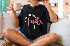 Love Never Fails Svg, Faith Svg, Bible Svg Product Image 3