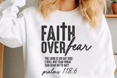 Faith Over Fear Svg, God Svg, Bible Svg Product Image 1