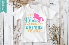 Chase Your Dreams Svg, Unicorn Svg Design Product Image 3