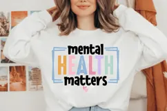 Mental Health Matters Svg, Motivational Svg, Self Love Product Image 1