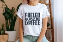 Fueled by Jesus and Coffee Svg, Coffee Svg, Tea Cup Svg Product Image 2
