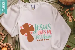 Jesus loves me this I know Svg, Religious Svg, Jesus God Svg Product Image 3