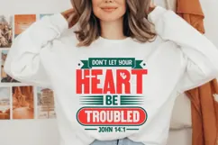 don't let your heart be troubled Svg, Christian Svg Product Image 1