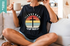 Jesus has my back Svg, Religious Svg, Jesus God Svg Product Image 3
